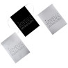 Banderole noire et argent pour anniversaire