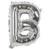 Ballon mylar lettre B argent