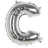 Ballon alu argent en forme de lettre c Ballon alu argent en forme de lettre c