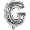 Ballon alu en forme de lettre g argent