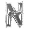 Ballon lettre N mylar couleur argent
