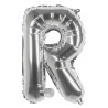 Ballon alphabet lettre R couleur argent