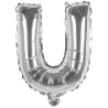 Ballon en forme de lettre U couleur argent mylar Ballon en forme de lettre U couleur argent mylar
