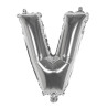 Ballon lettre V mylar couleur argent