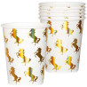 Gobelets en carton pour anniversaire sur le thème des licornes Gobelets en carton pour anniversaire sur le thème des licornes