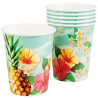 Gobelets en carton pour soirée hawaienne