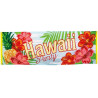 Bannière décorative thème Hawaï pour une soirée à thème ou un anniversaire