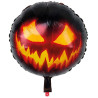 Ballon alu citrouille maléfique pour décoration Halloween gonflable à l'hélium