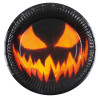 Assiettes en carton Halloween avec citrouille maléfique effrayante Assiettes en carton Halloween avec citrouille maléfique effrayante