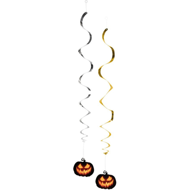 Guirlandes à suspendre Halloween avec citrouilles maléfiques Guirlandes à suspendre Halloween avec citrouilles maléfiques