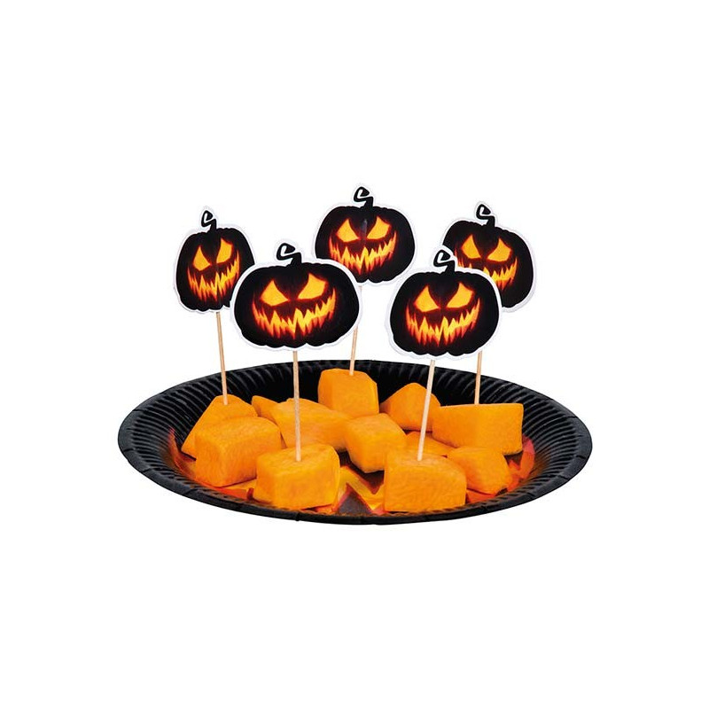 Pics pour amuse-bouches sur le thème d'Halloween idéal pour accompagner une décoration de table