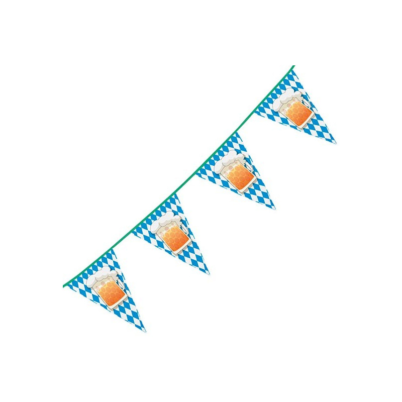 Guirlande à fanions décorative pour la fête de la bière aussi appelé Oktoberfest