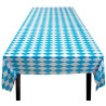 Nappe bleue et blanches pour la fête de la bière aussi appelée Oktoberfest Nappe bleue et blanches pour la fête de la bière aussi appelée Oktoberfest
