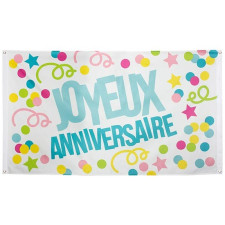 Drapeau pour décoration d'anniversaire