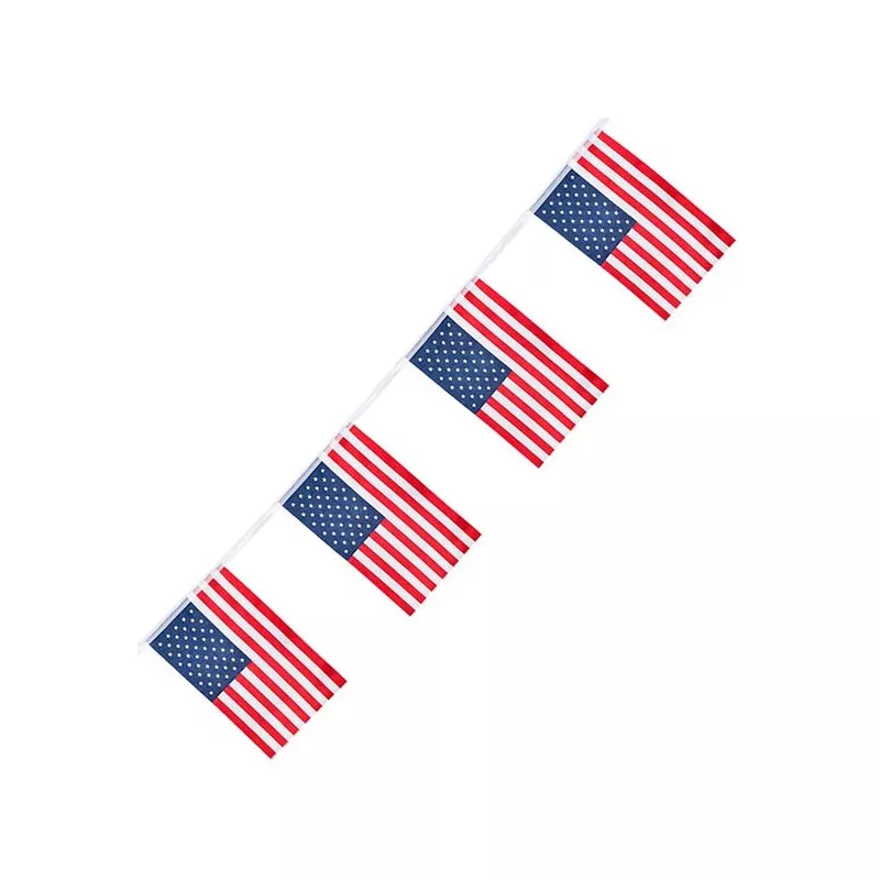Guirlande De Drapeaux Suède AZ FLAG | 6m Avec 20 Fanions | 21x14 Cm | 100% Polyester | Pour Fête, Déco