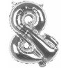 Ballon argent en forme de & couleur argent Ballon argent en forme de & couleur argent