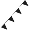 Guirlande fanions noire de 6 mètres
