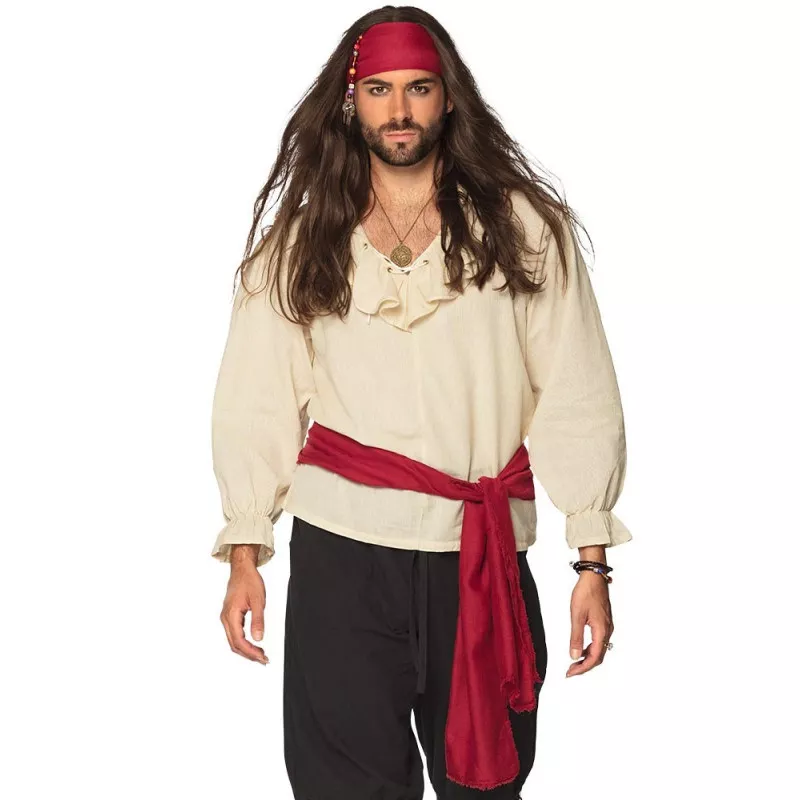 Set Pirate Foulard et Ceinture Rouge accessoires Tralala Fetes