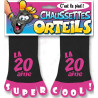 Chaussettes roses avec orteils pour anniversaire 20 ans