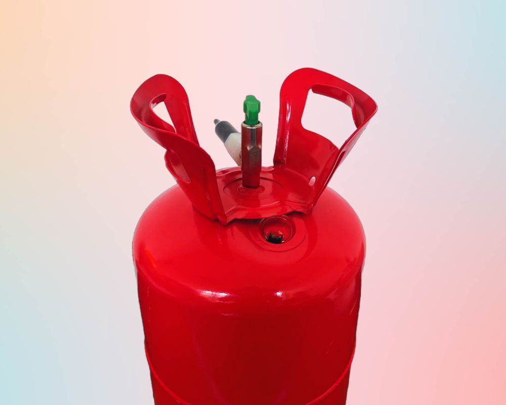 Bouteille hélium percée