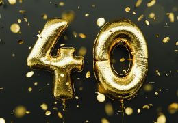 Decoration Anniversaire 40 Ans Noir Et Or Deco Anniversaire Ballon